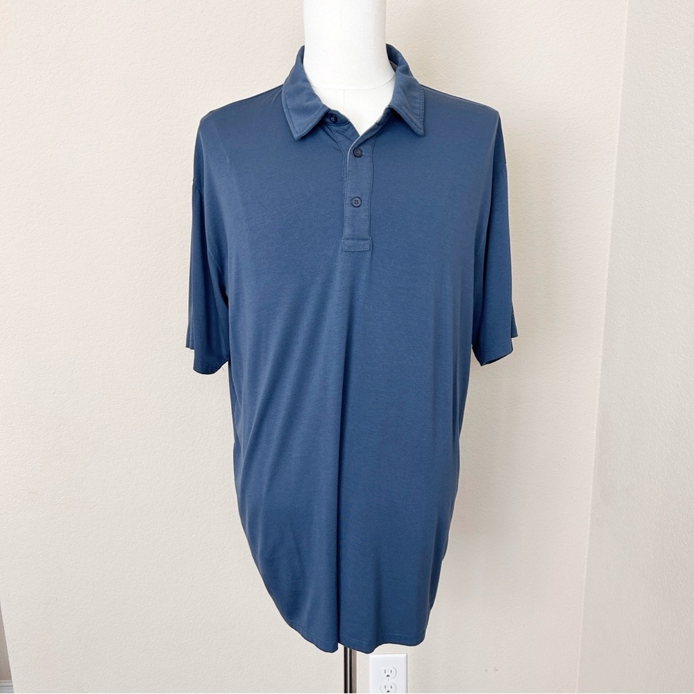 FREEFLY Men’s performance bamboo apparel | polo | size XXL | Blue